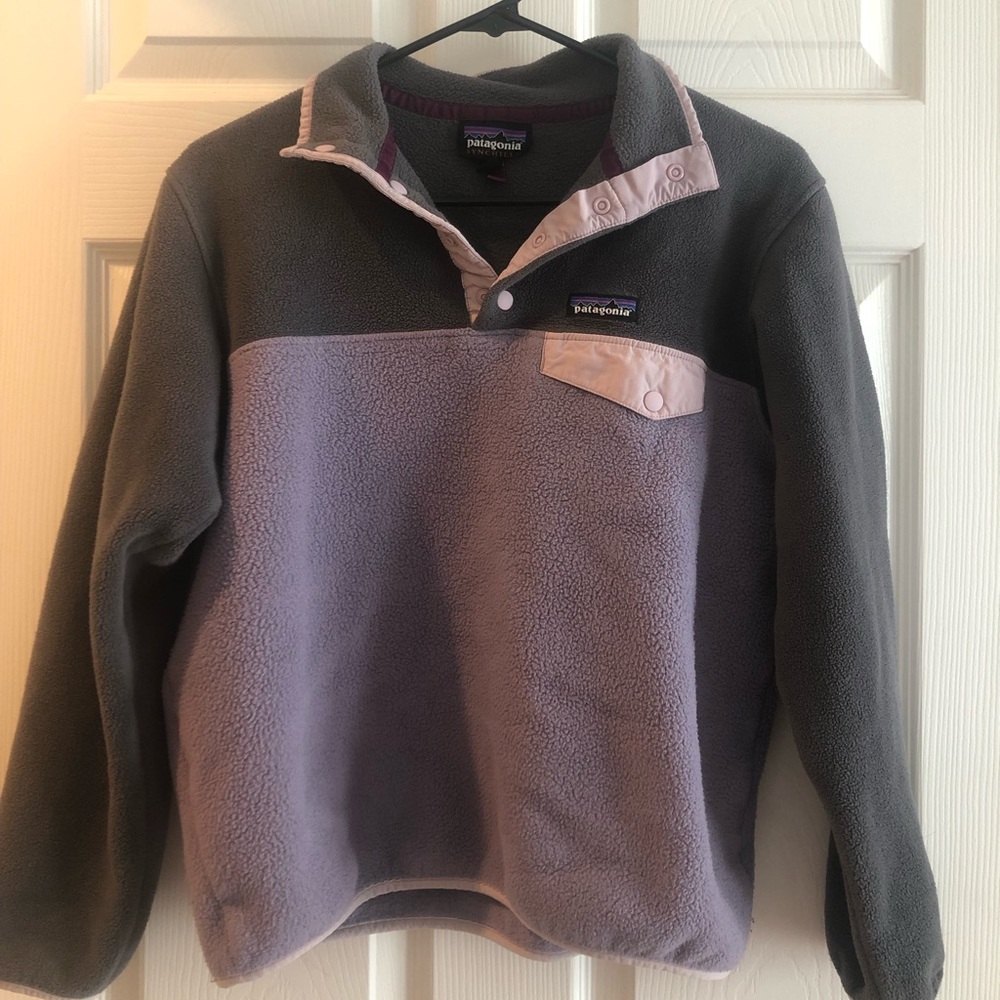 Purple and grey patagonia size m